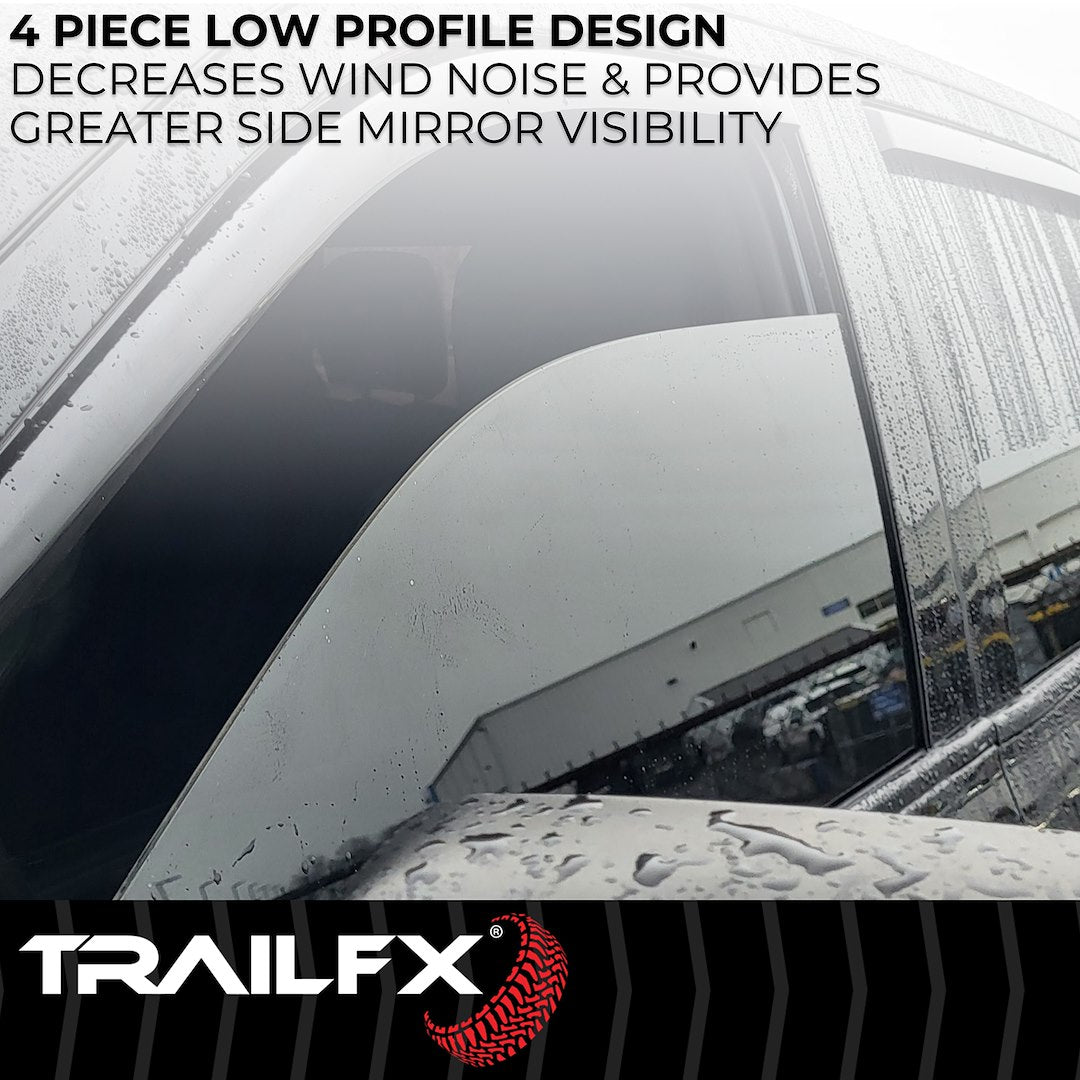 TrailFX 2018–2026 In Channel 4-Piece Window Vent For Jeep JL/JT (4811IC) - product image 5
