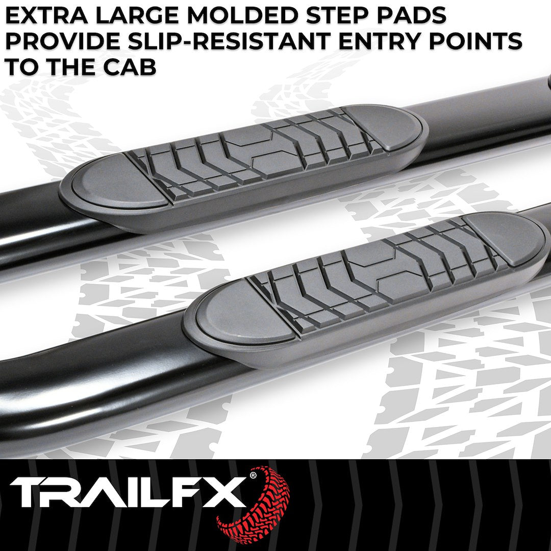 TrailFX 2019–2026 5" Oval Bent Step Bar For Ram 1500 Extended- Black (A7085B) - product image 3
