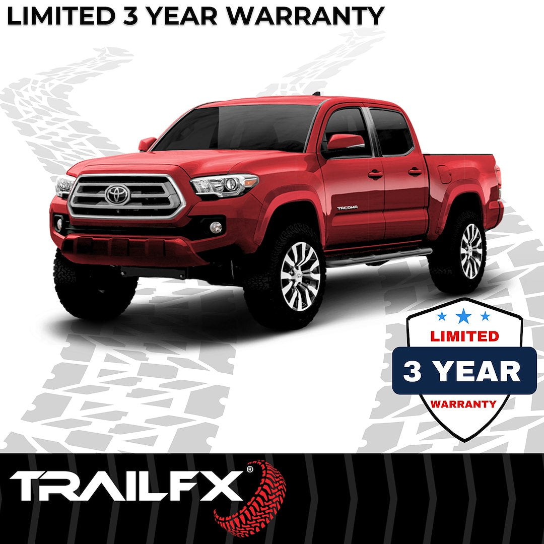 TrailFX 2005–2022 3" Round Step Bar For Toyota Tacoma Access- Black (A0009B) - product image 8