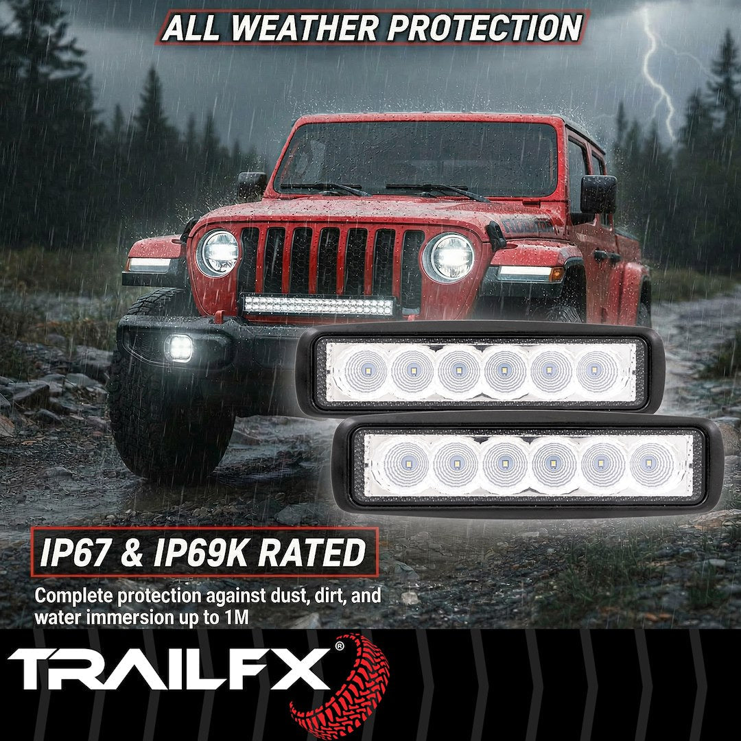 TrailFX 6" Round LED Light- Pair (6SRUTLF2) - product image 9