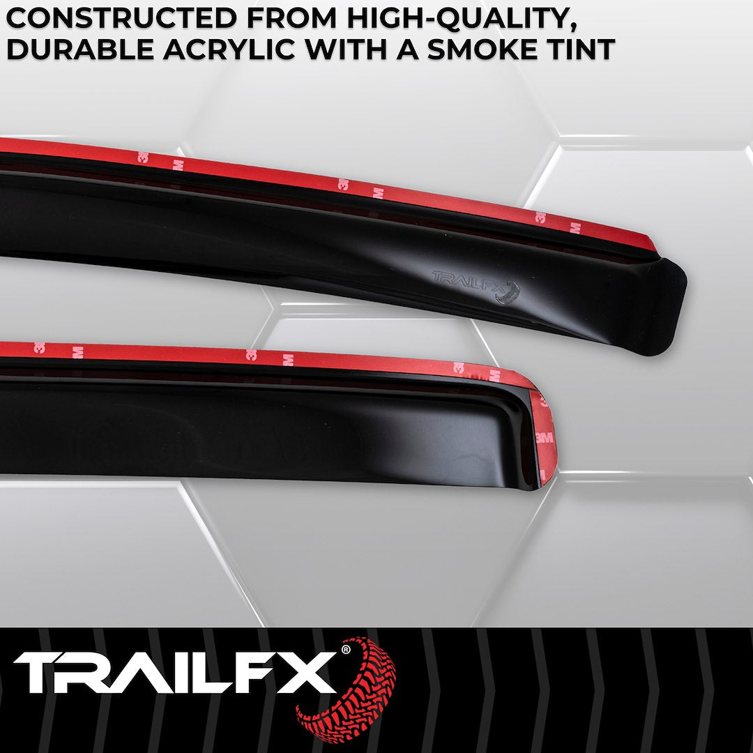 TrailFX 2017–2024 In Channel 4-Piece Window Vent For Nissan Titan (4977IC) - product image 4