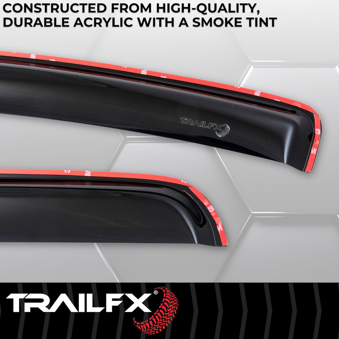 TrailFX 2005–2015 In Channel 4-Piece Window Vent For Toyota Tacoma (4056IC) - product image 4
