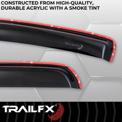 TrailFX 2005–2015 In Channel 4-Piece Window Vent For Toyota Tacoma (4056IC) - product image 4