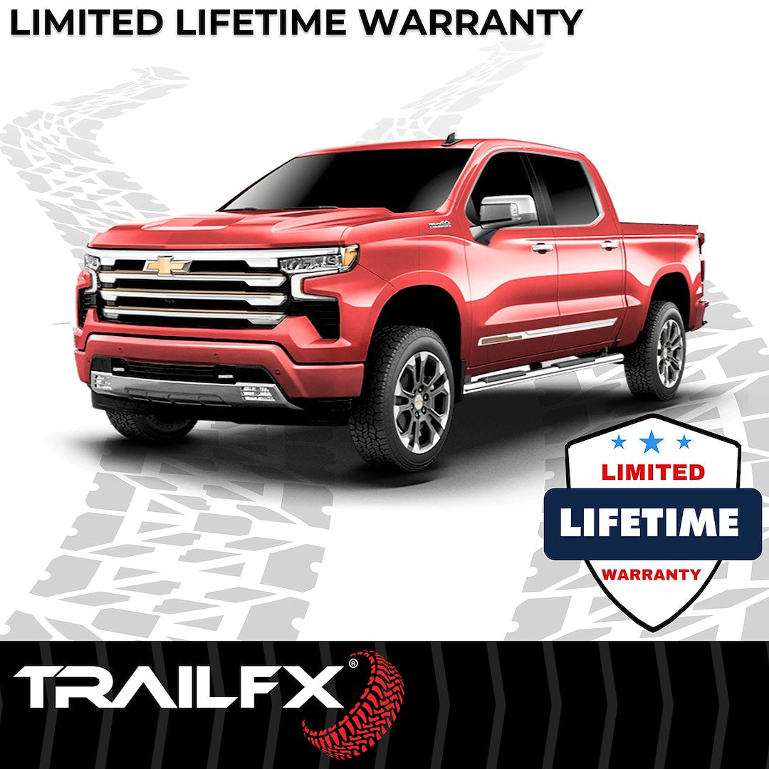 TrailFX 2007–2018 T4 Trapezoid Step Bar For GM Silverado/Sierra Extended-Stainless (A4001S) - product image 8