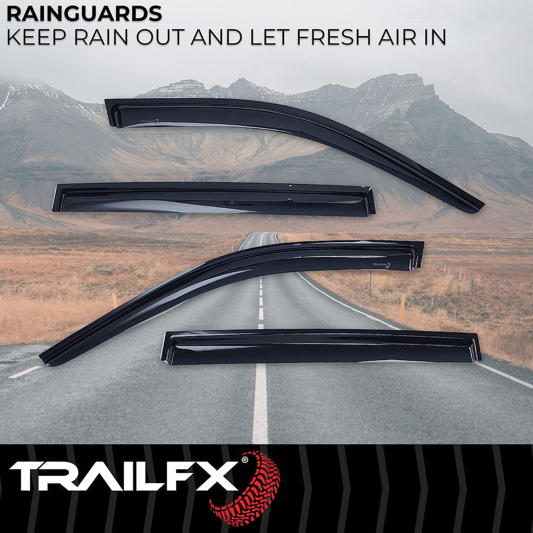 TrailFX 2022–2026 4-Piece Window Vent For Jeep Grand Cherokee (4334H) - product image 2
