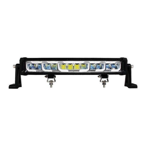 TrailFX 7" Single Row LED Light Bar with Auxiliary Lights (7SRSAUX)