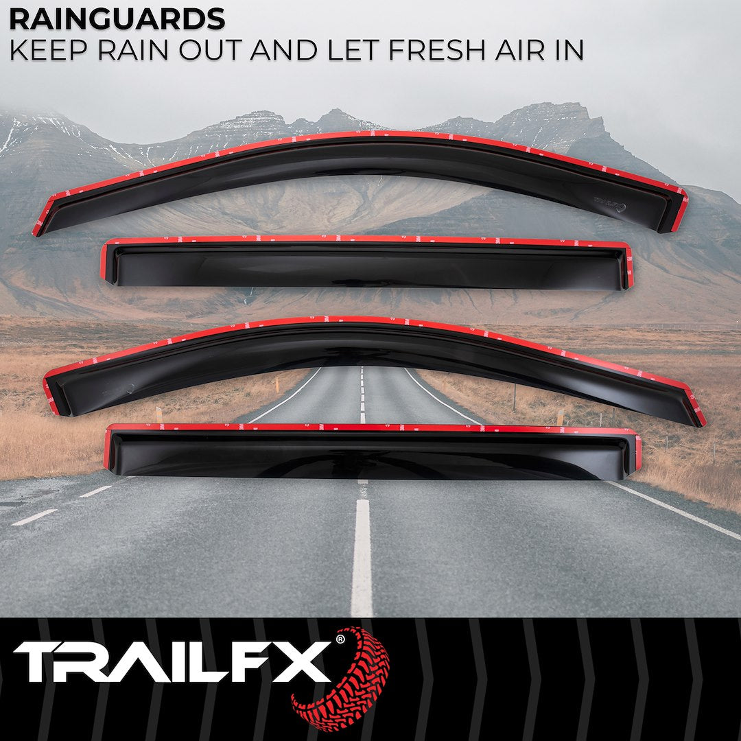 TrailFX 2019–2026 In Channel 4-Piece Window Vent For GM Silverado/Sierra (4805IC) - product image 2