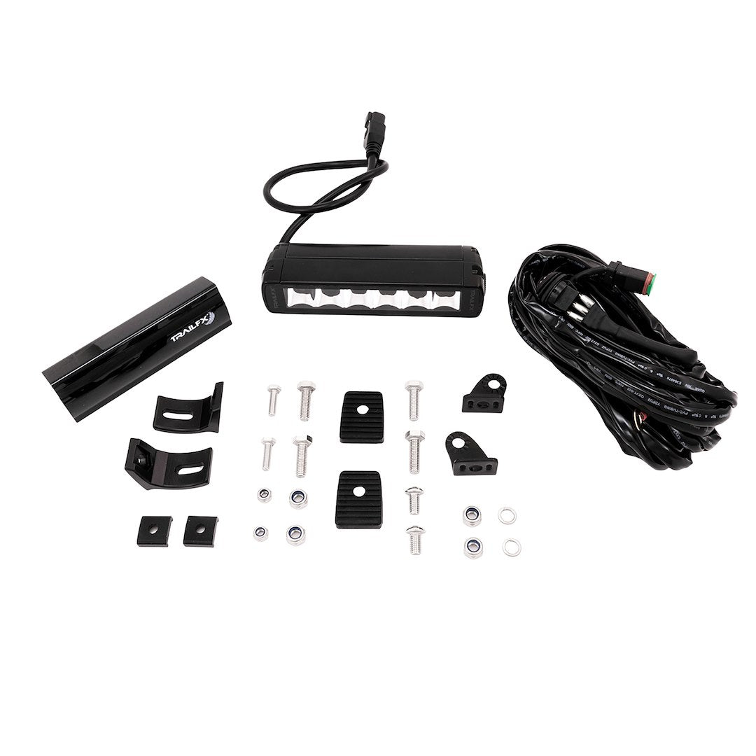TrailFX 6" Single Row LED Light Bar- Black Edition (6SRBKCM) - product image 2