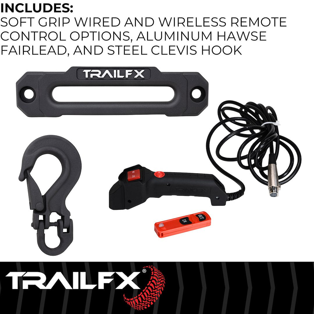 TrailFX Reflex 2.0 Synthetic Rope Winch 9500 Lb (WRS295B) - product image 4