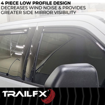 TrailFX 2017–2026 In Channel 4-Piece Window Vent For Ford Superduty (4381IC) - product image 3