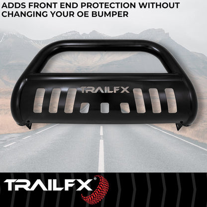 TrailFX 2019–2019 3" Round Bull Bar For GM- Black (B0033B) - product image 3