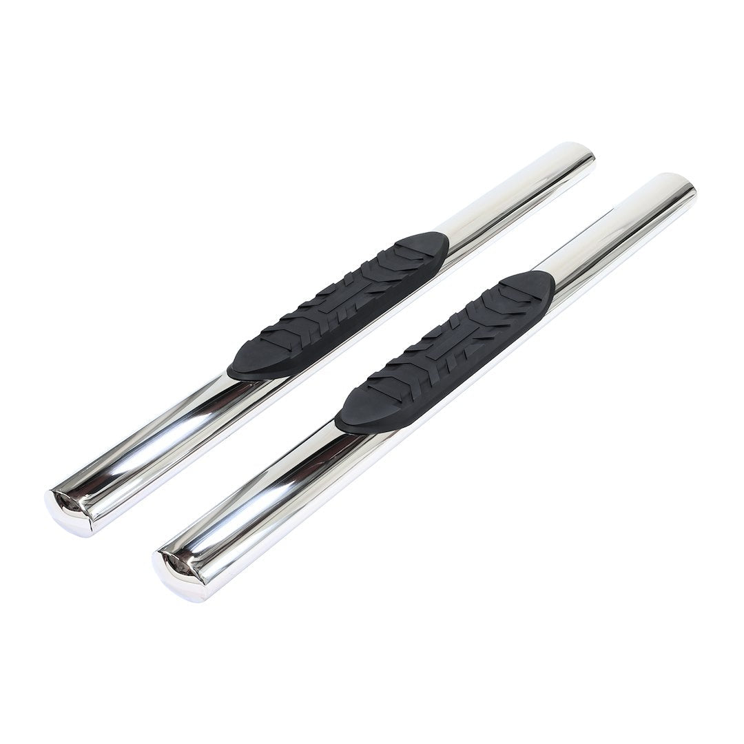 TrailFX 2007–2019 4" Oval Straight Step Bar For GM Silverado/Sierra 3500 Standard- Stainless (A1529S) - product image 1