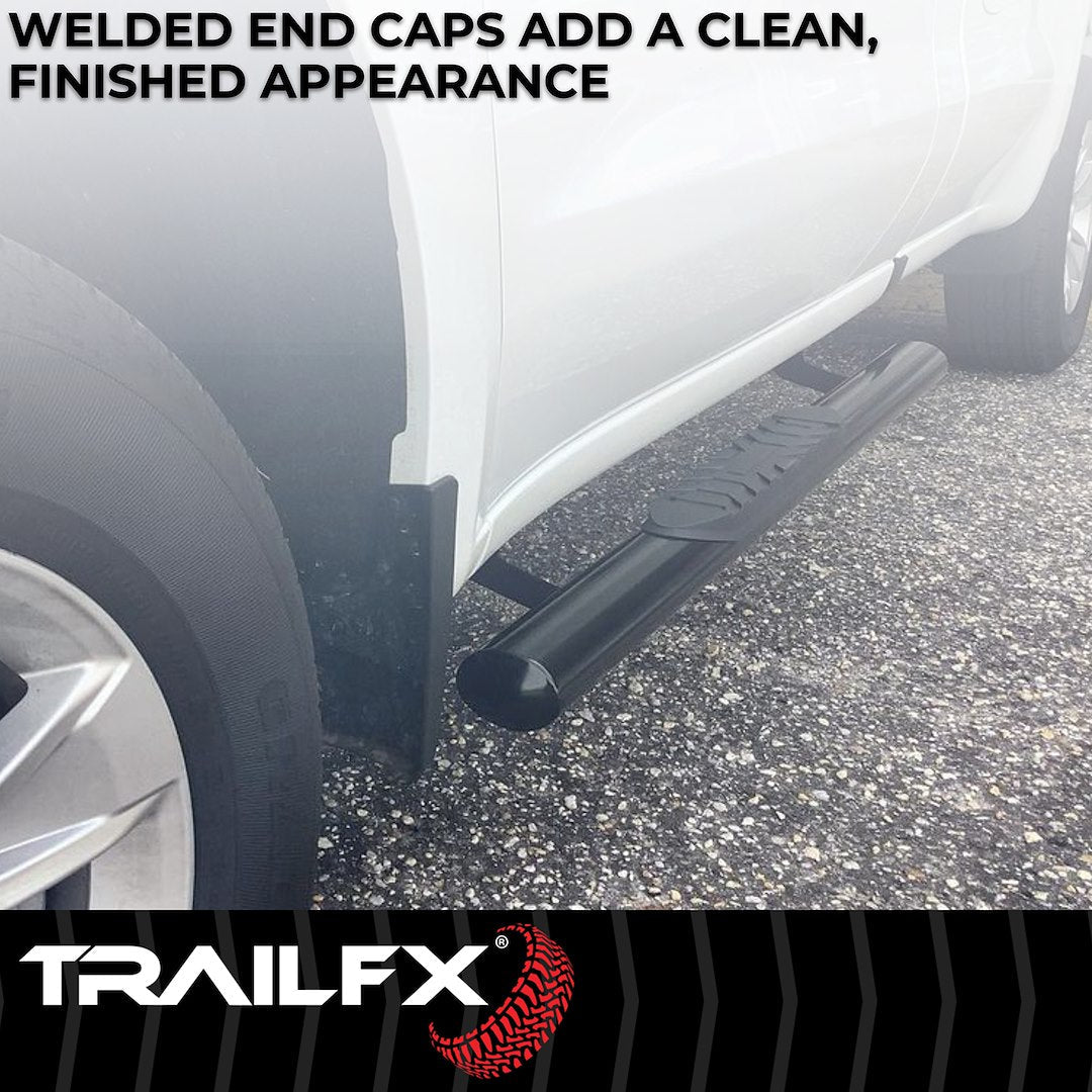 TrailFX 2019–2025 4" Oval Straight Step Bar For Ram 1500 Extended- Black (A1543B) - product image 4
