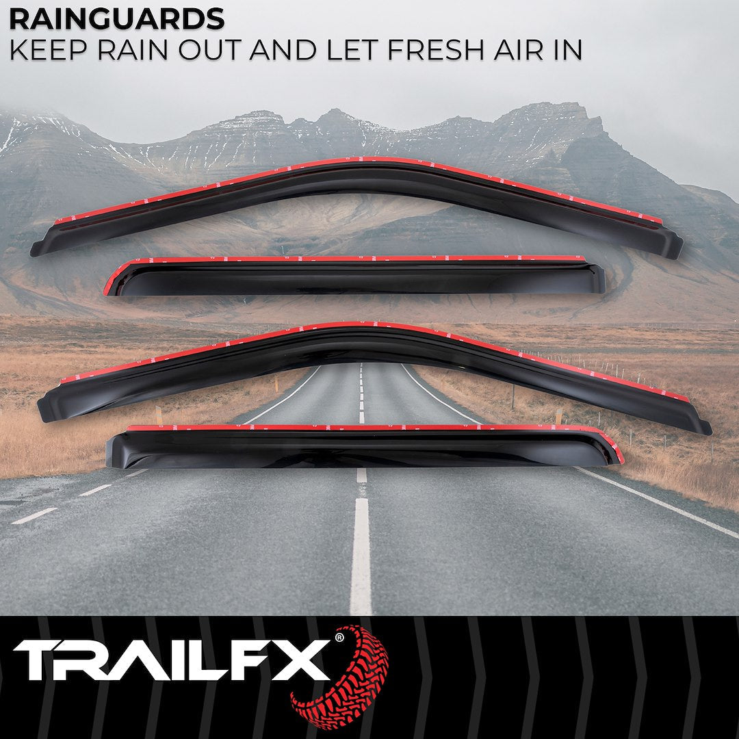 TrailFX 2017–2026 In Channel 4-Piece Window Vent For Ford Superduty (4381IC) - product image 2
