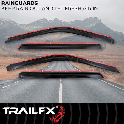 TrailFX 2017–2026 In Channel 4-Piece Window Vent For Ford Superduty (4381IC) - product image 2