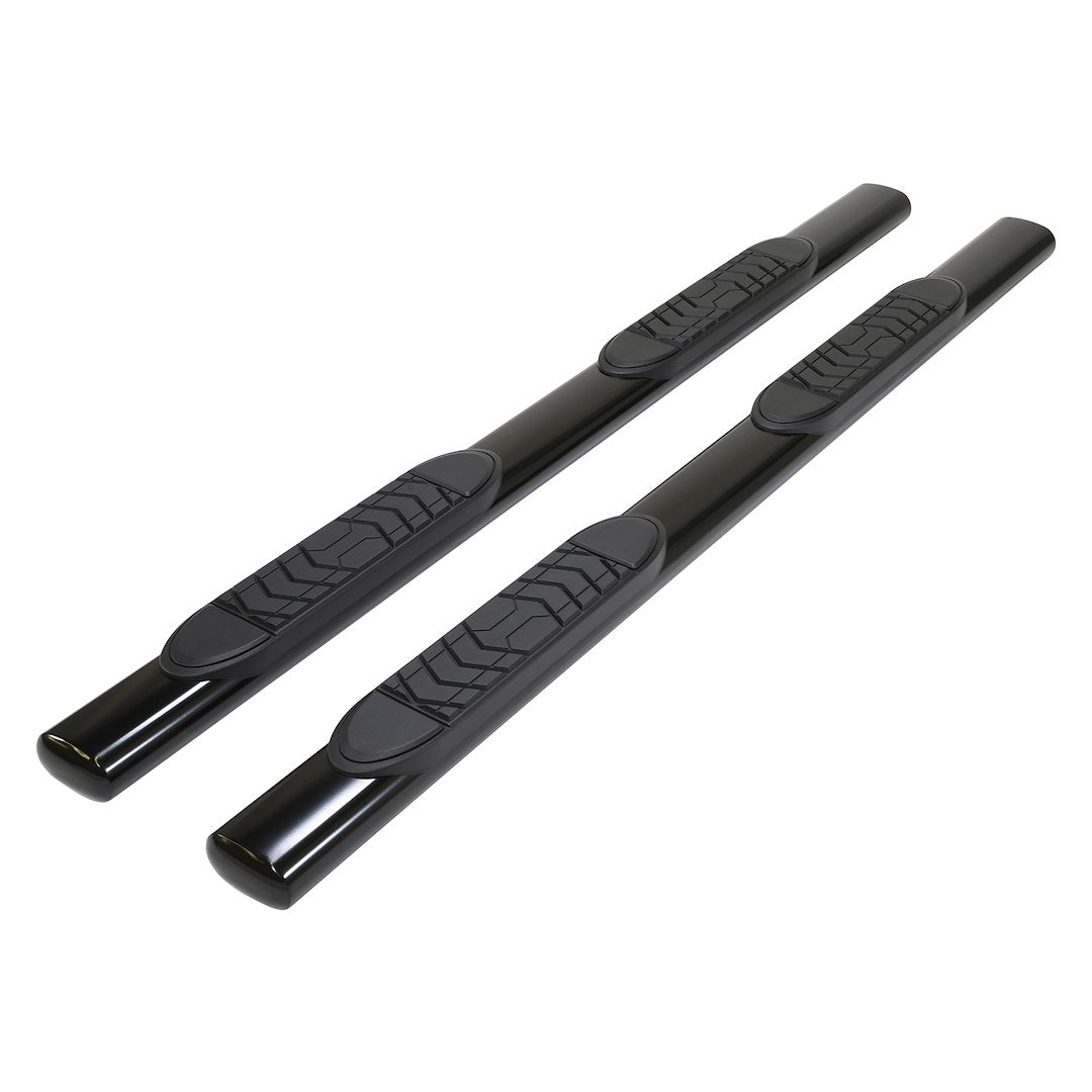 TrailFX 2019–2026 5" Oval Straight Step Bar For GM Silverado/Sierra Standard- Black (A7097B) - product image 1