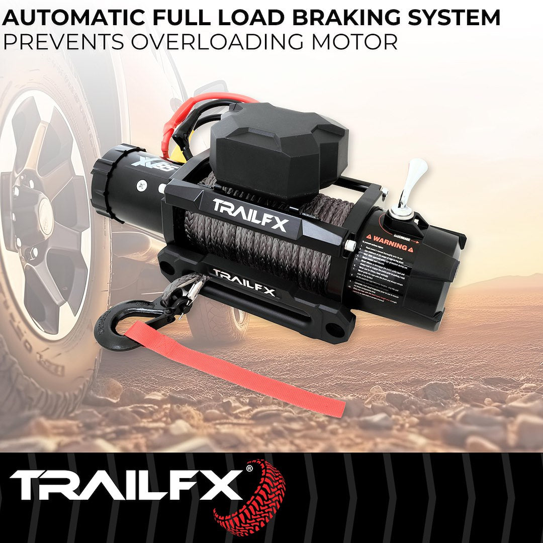 TrailFX XV95Synthetic Rope Winch 9500 Lb (WXVS95B) - product image 7