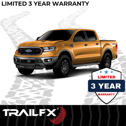 TrailFX 2019–2023 4" Oval Bent Step Bar For Ford Ranger Extended-Black (A1014B) - product image 8