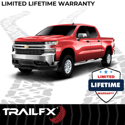 TrailFX 2019–2024 4" Oval Straight Step Bar For GM Silverado/Sierra Standard- Stainless (A1551S) - product image 8