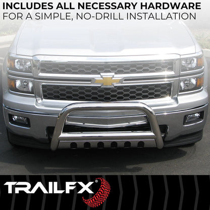 TrailFX 2019–2019 3" Round Bull Bar For GM- Stainless (B0033S) - product image 6