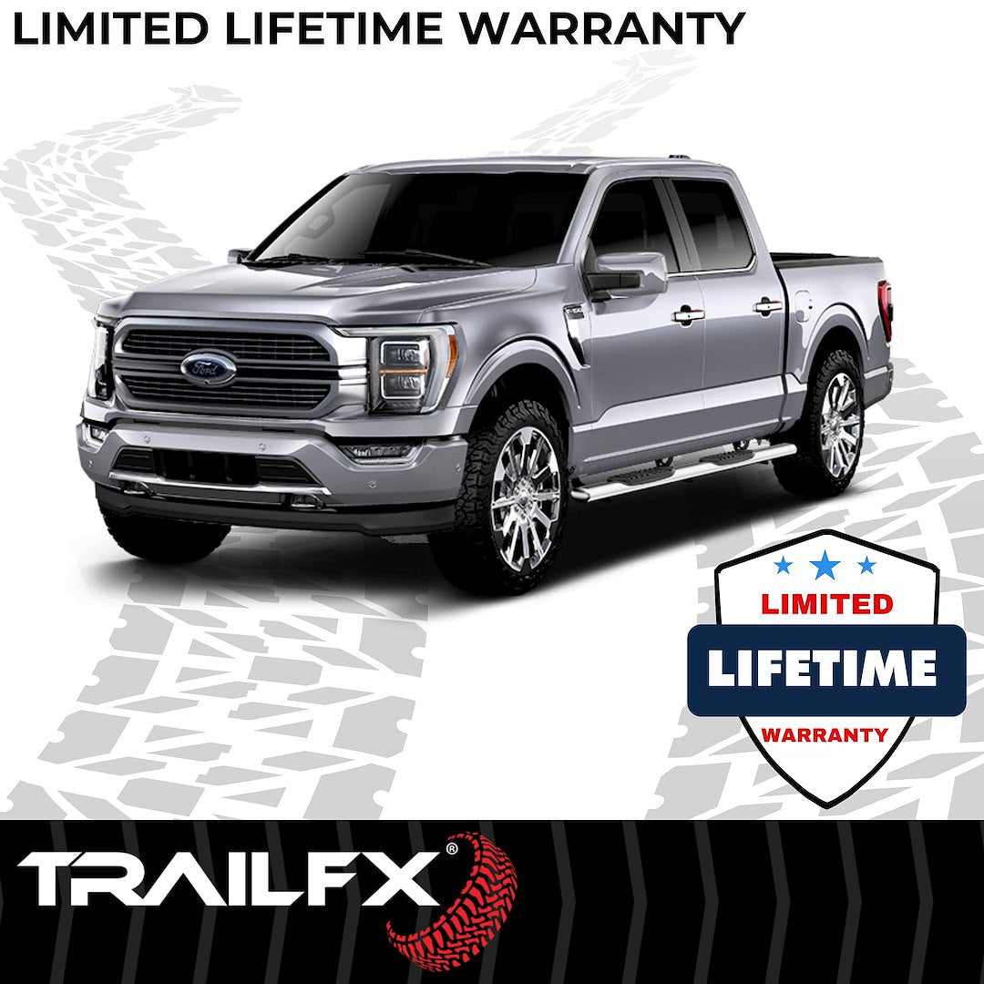 TrailFX 2015–2026 5" Oval Straight Step Bar For Ford F150-350 Crew-Stainless (A7042S) - product image 8