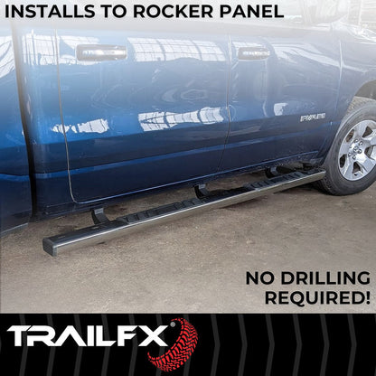 TrailFX 2007–2019 T4 Trapezoid Step Bar For GM Silverado/Sierra 2500/3500 Crew-Stainless (A4002S) - product image 7