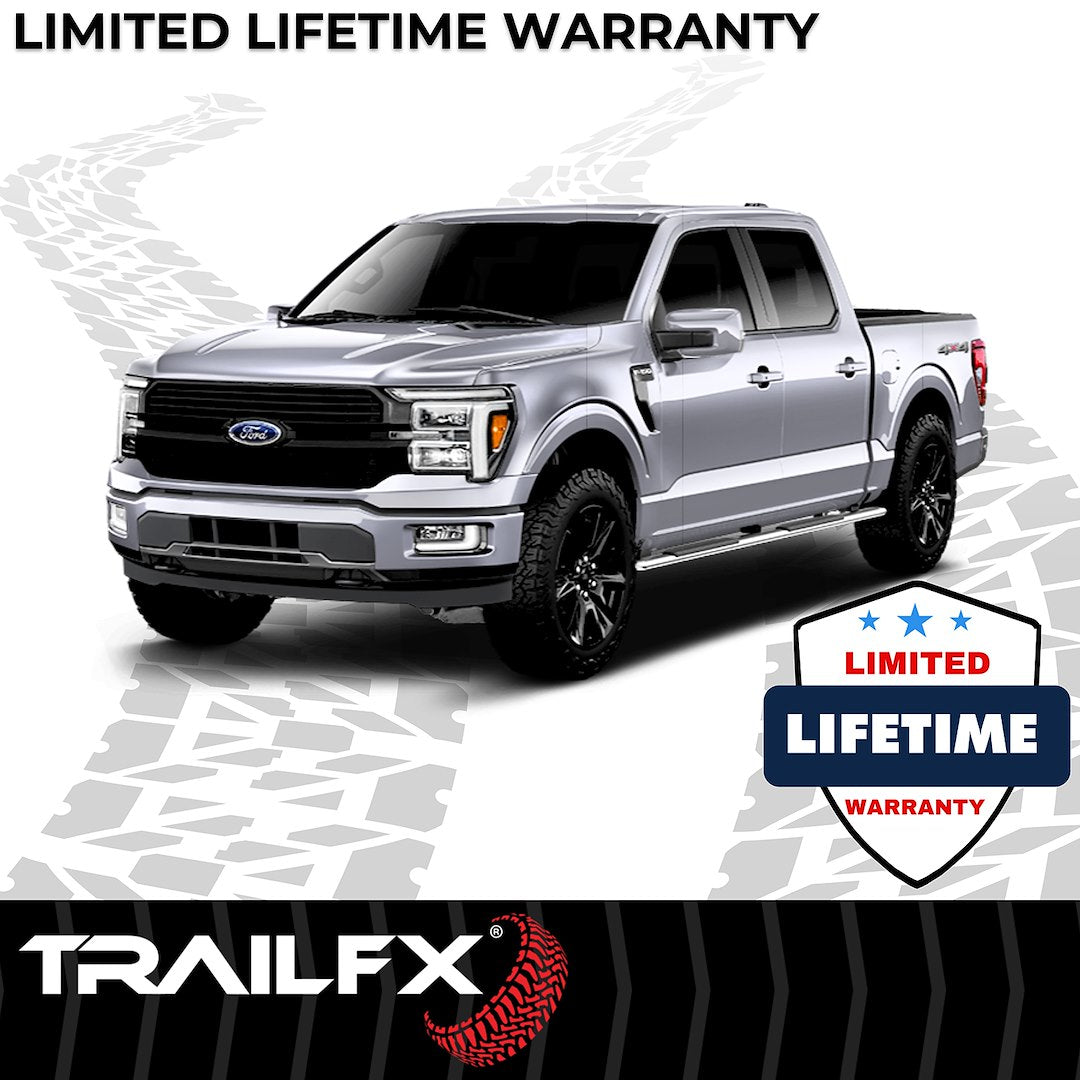 TrailFX 2015–2026 T4 Trapezoid Step Bar For Ford F150-350 Crew-Stainless (A4004S) - product image 8