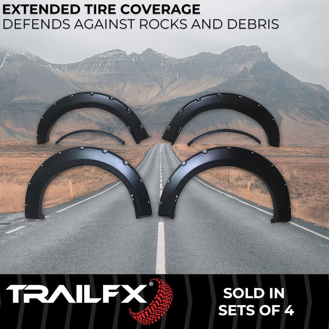 TrailFX 2015–2017 Pocket Style Fender Flares for Ford F150 (TFF3003S) - product image 2