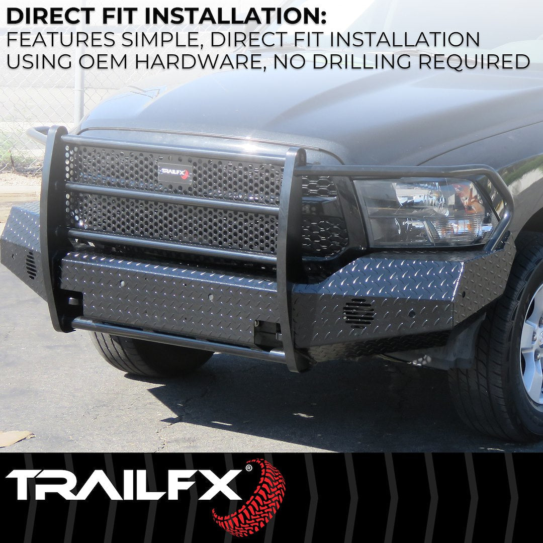 TrailFX 2008–2010 Front Full Replacement Bumper for Ford Superduty (FX3001A) - product image 4