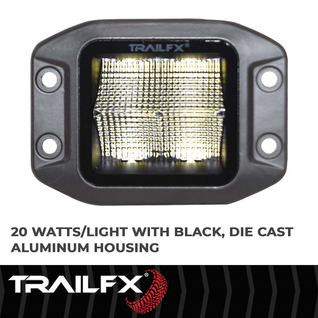 TrailFX 3" LED Cube Light- Black Edition Single (2X2CFFMB) - product image 3