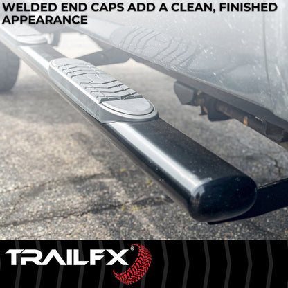 TrailFX 2009–2014 5" Oval Straight Step Bar For Ford F150 Crew-Black (A7013B) - product image 5