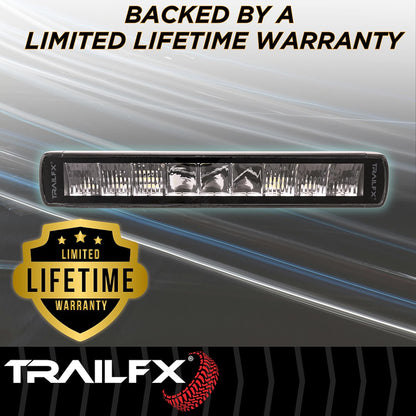 TrailFX 10" Single Row LED Light Bar- Black Edition (10SRBKCM) - product image 12