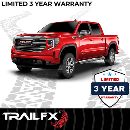 TrailFX 2007–2018 6" Oval Straight Step Bar For GM Silverado/Sierra Crew- Black (A8221B) - product image 8