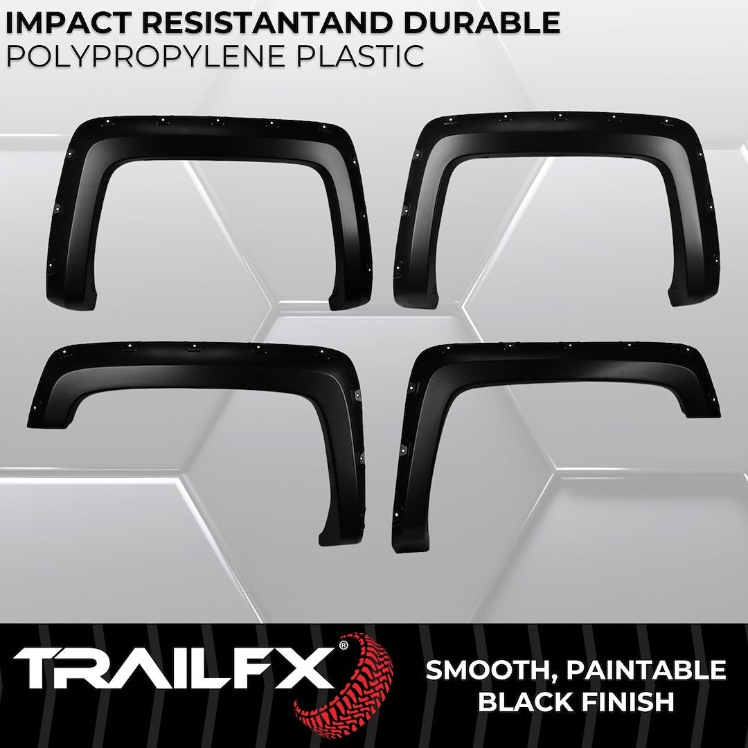 TrailFX 2014–2018 Pocket Style Fender Flares For Chevrolet Silverado 1500-3500 (TFC3002S) - product image 4