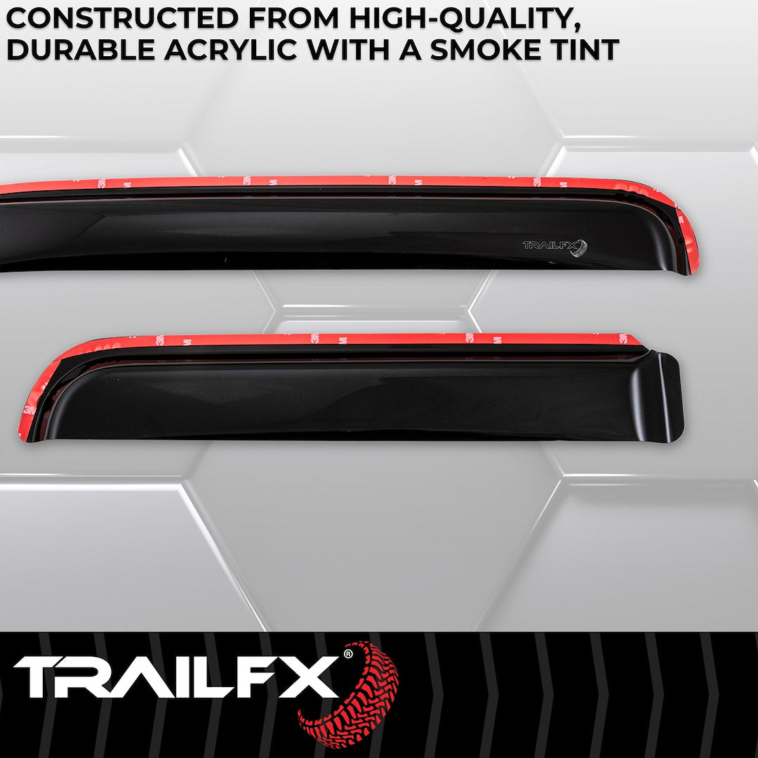 TrailFX 2018–2026 In Channel 4-Piece Window Vent For Jeep JL/JT (4811IC) - product image 4