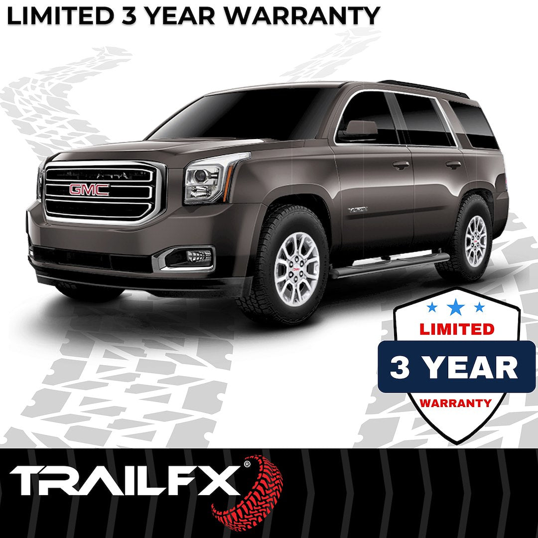 TrailFX 2015–2020 4" Oval Straight Step Bar For GM Suburban/Yukon- Black (A1502B) - product image 8
