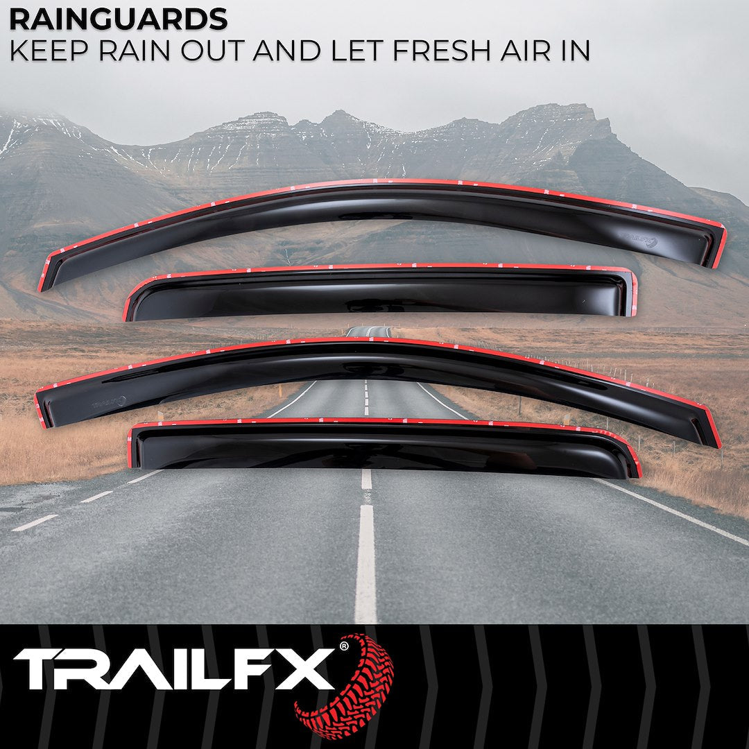 TrailFX 2015–2022 In Channel 4-Piece Window Vent For GM Colorado/Canyon (4995IC) - product image 2