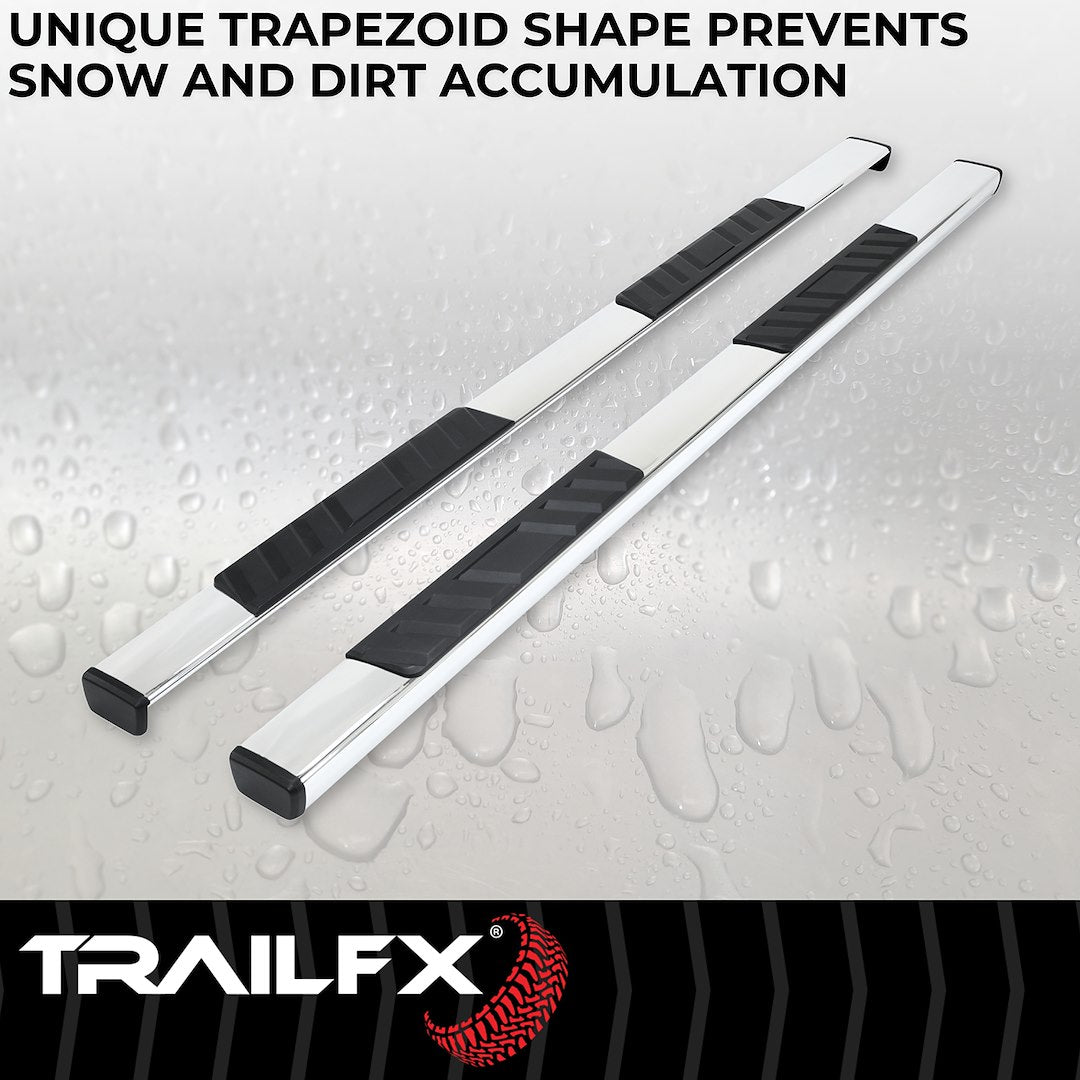 TrailFX 2007–2019 T4 Trapezoid Step Bar For GM Silverado/Sierra 2500/3500 Crew-Stainless (A4002S) - product image 4