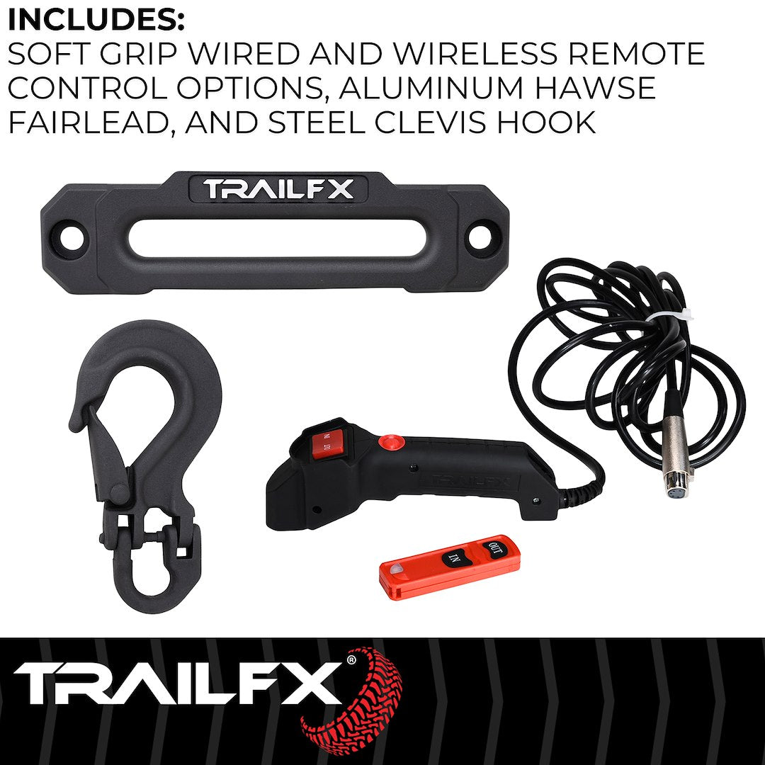 TrailFX Reflex 2.0 Synthetic Rope Winch 12000 Lb (WRS212B) - product image 4