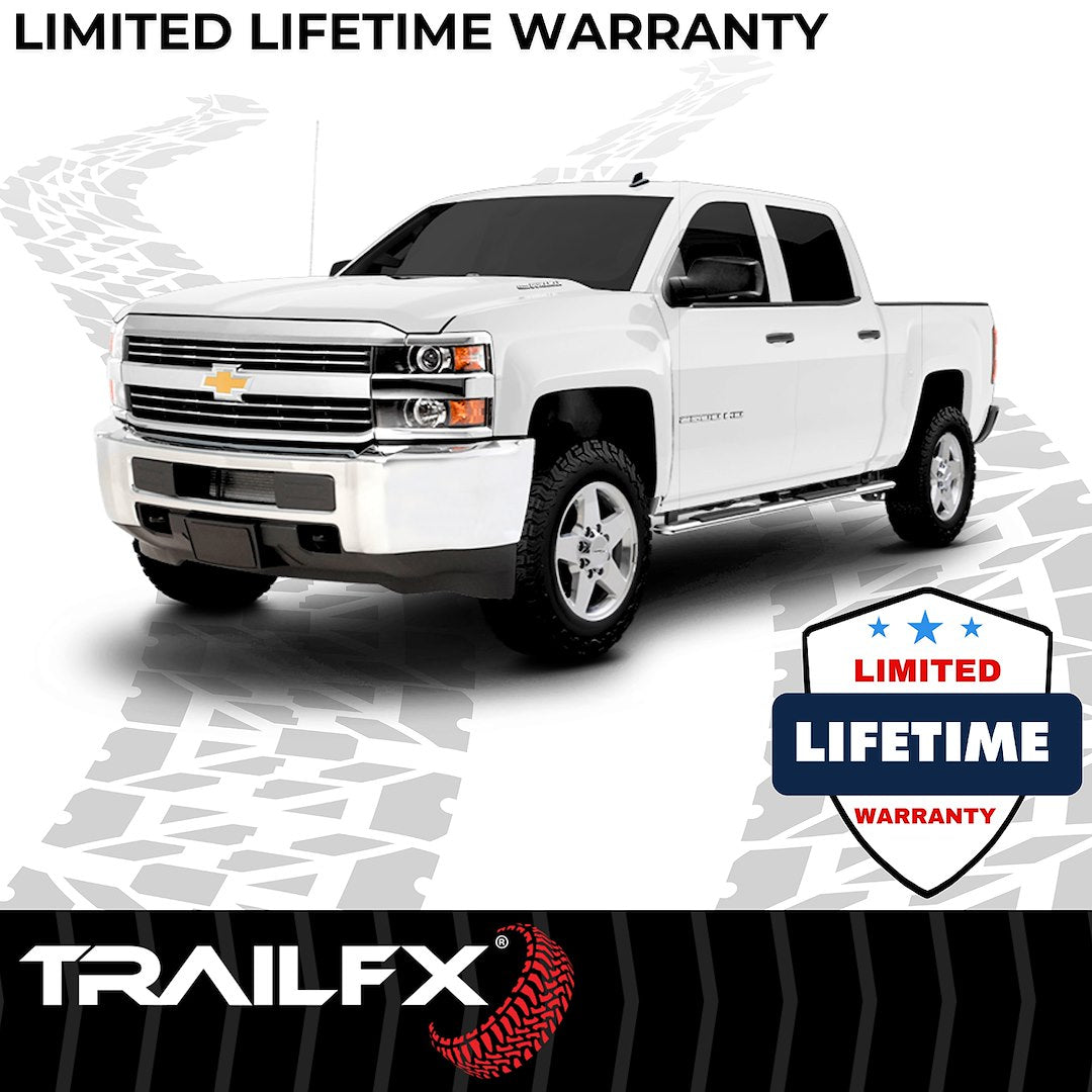 TrailFX 2007–2019 T4 Trapezoid Step Bar For GM Silverado/Sierra 2500/3500 Crew-Stainless (A4002S) - product image 8