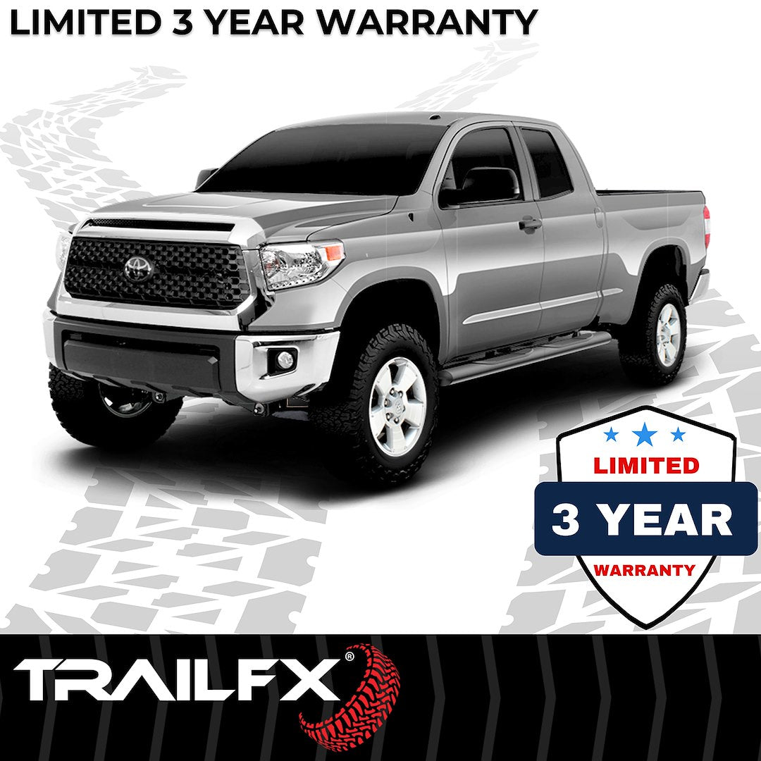 TrailFX 2007–2021 4" Oval Straight Step Bar For Toyota Tundra Double- Black (A1517B) - product image 8