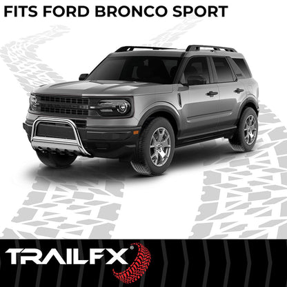 TrailFX 2021–2024 3" Round Bull Bar For Ford Bronco Sport-Stainless (B0042S) - product image 7