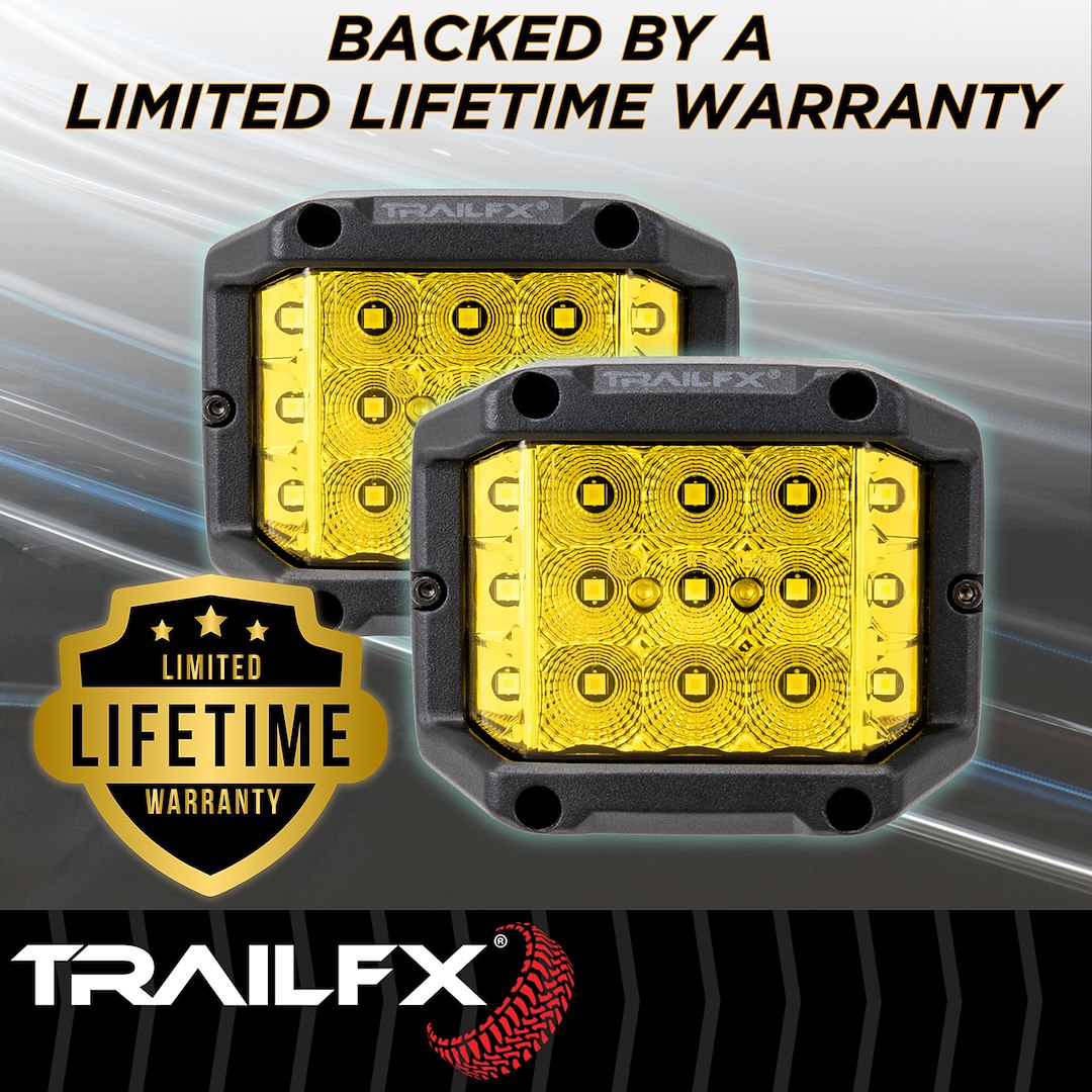 TrailFX 4" LED Side Shooter Pod Light- Amber Pair (PODSIDAMS2) - product image 12