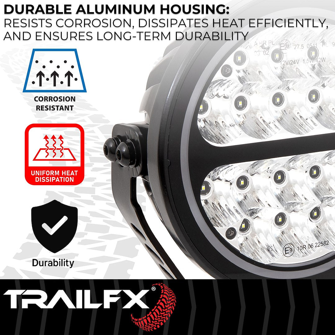 TrailFX 7" Round LED Lights- Pair (7RNDF2) - product image 7