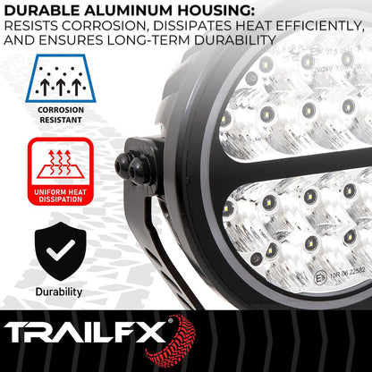 TrailFX 7" Round LED Lights- Pair (7RNDF2) - product image 7