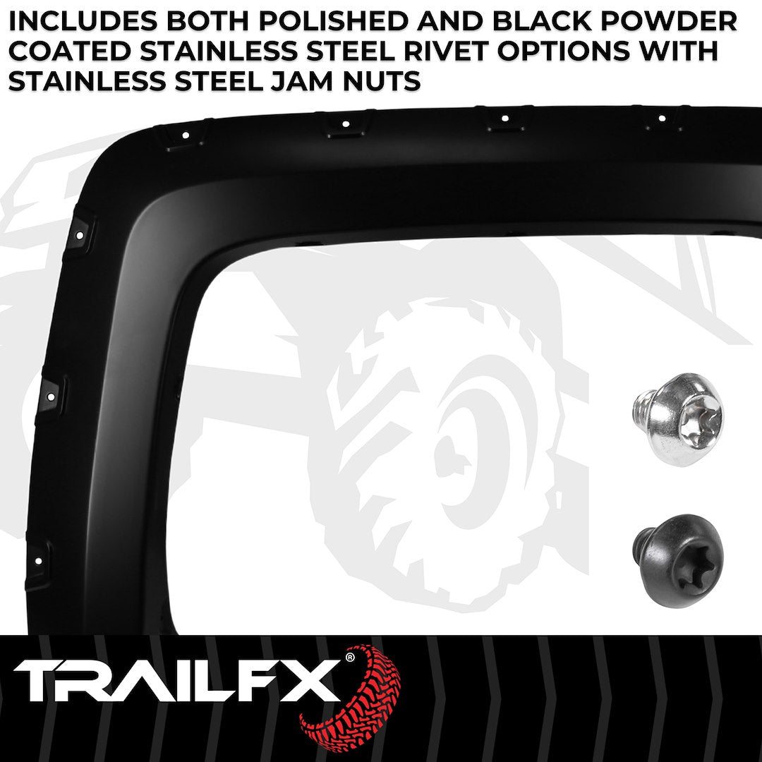TrailFX 2014–2018 Pocket Style Fender Flares For Chevrolet Silverado 1500-3500 (TFC3002S) - product image 6