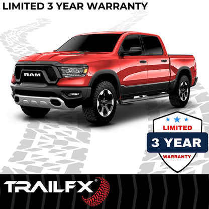 TrailFX 2004–2024 4" Oval Straight Step Bar For Nissan Titan Crew- Black (A1544B) - product image 8