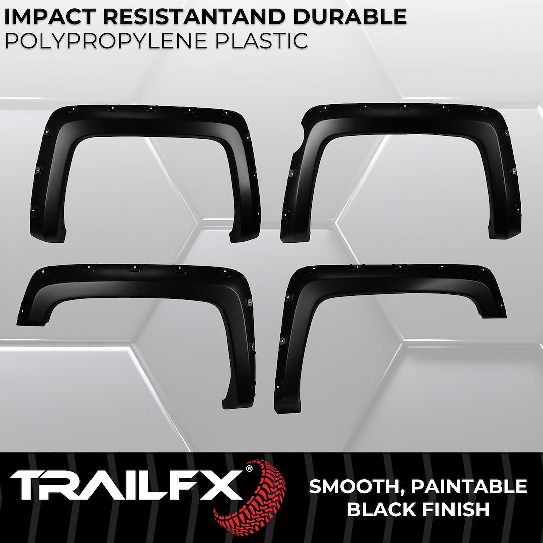 TrailFX 2014–2018 Pocket Style Fender Flares For Chevrolet Silverado 1500 (TFC3004S) - product image 4
