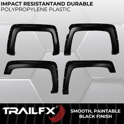 TrailFX 2014–2018 Pocket Style Fender Flares For Chevrolet Silverado 1500 (TFC3004S) - product image 4