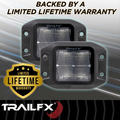 TrailFX 3" LED Cube Flush Mount Lights- Black Edition Pair (2X2FMBKF2) - product image 11